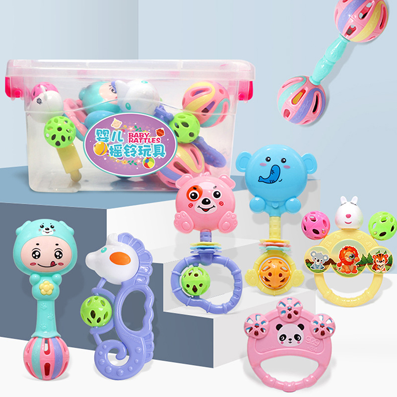 Baby Rattle Toy Set - Set di 1/7 Pezzi di Sonagli