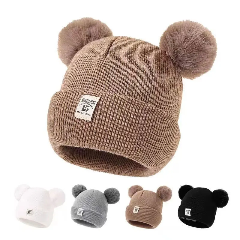 Infant Head Protector - Berretto lavorato a maglia di lana