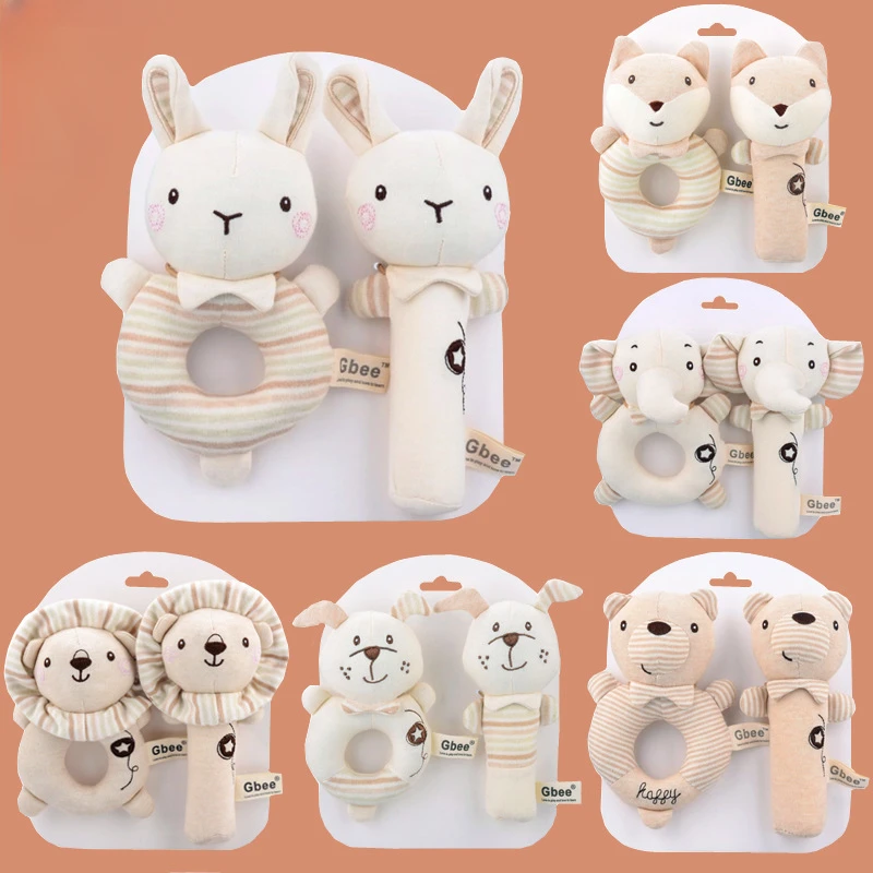 Baby Rattle Toy Set - Sonagli per bambini morbidi cartoni animati