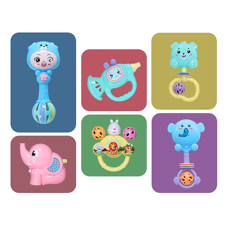 Set di 1/7 Pezzi di Sonagli pe - Baby Rattle Toy Set recensione e prezzo