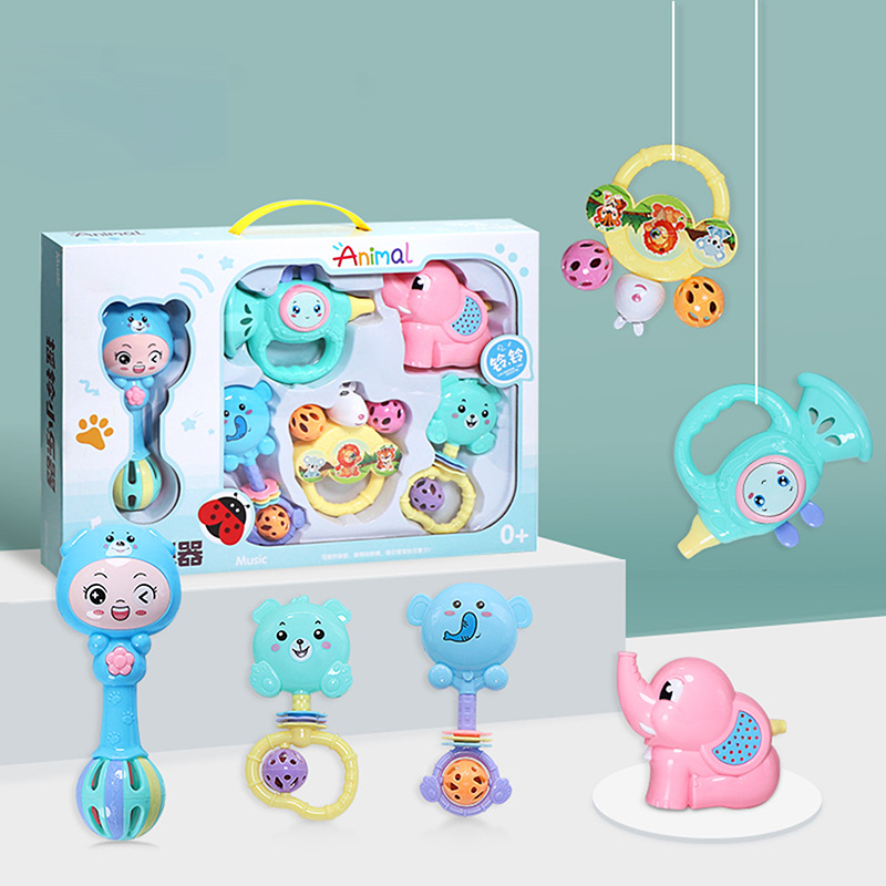 Set di 1/7 Pezzi di Sonagli pe - Baby Rattle Toy Set recensione e prezzo