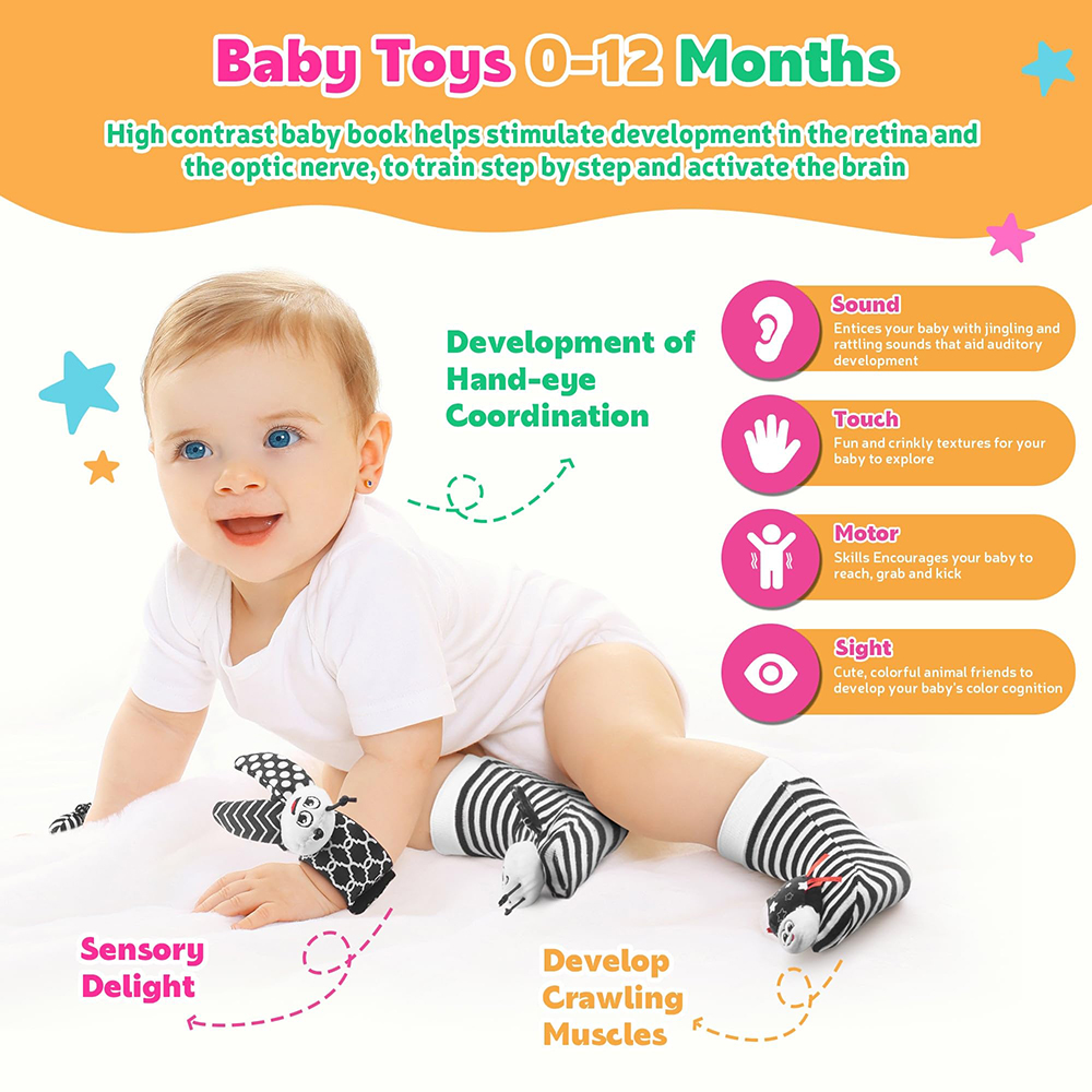 Raccoglitori di piedi e sonagl - Baby Rattle Toy Set recensione e prezzo
